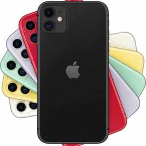 Apple iPhone 11 Smartphone (15,5 cm/6,1 Zoll, 64 GB Speicherplatz, 12 MP Kamera, ohne Strom-Adapter und Kopfhörer)