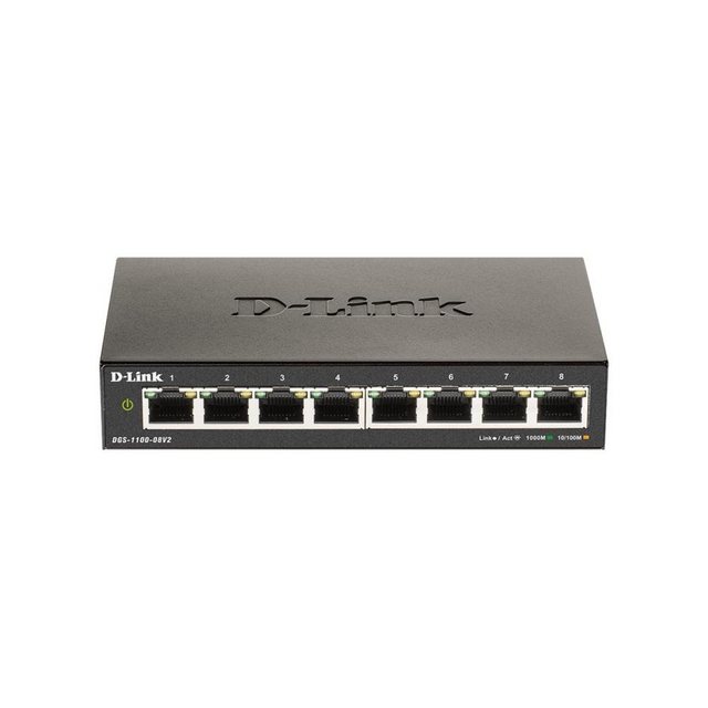 D-Link DGS-1100-08V2, 8-Port Layer 2 WLAN-Router