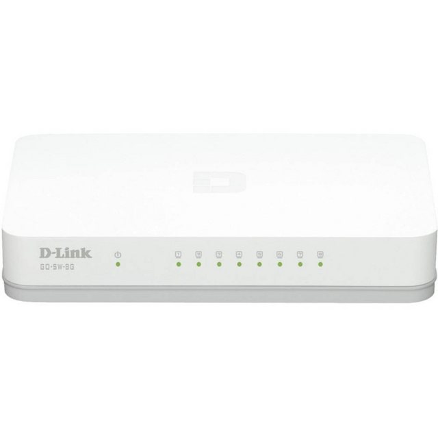 D-Link 8-Port Gigabit Easy Desktop Switch Netzwerk-Switch