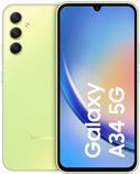 Samsung Galaxy A34 5G - 5G Smartphone - Dual-SIM - RAM 6GB / Interner Speicher 128GB - microSD slot - OLED-Display - 6.6 - 2340 x 1080 Pixel (120 Hz) - Triple-Kamera 48 MP, 8 MP, 5 MP - front camera 13 MP - awesome lime (SM-A346BLGAEUB)