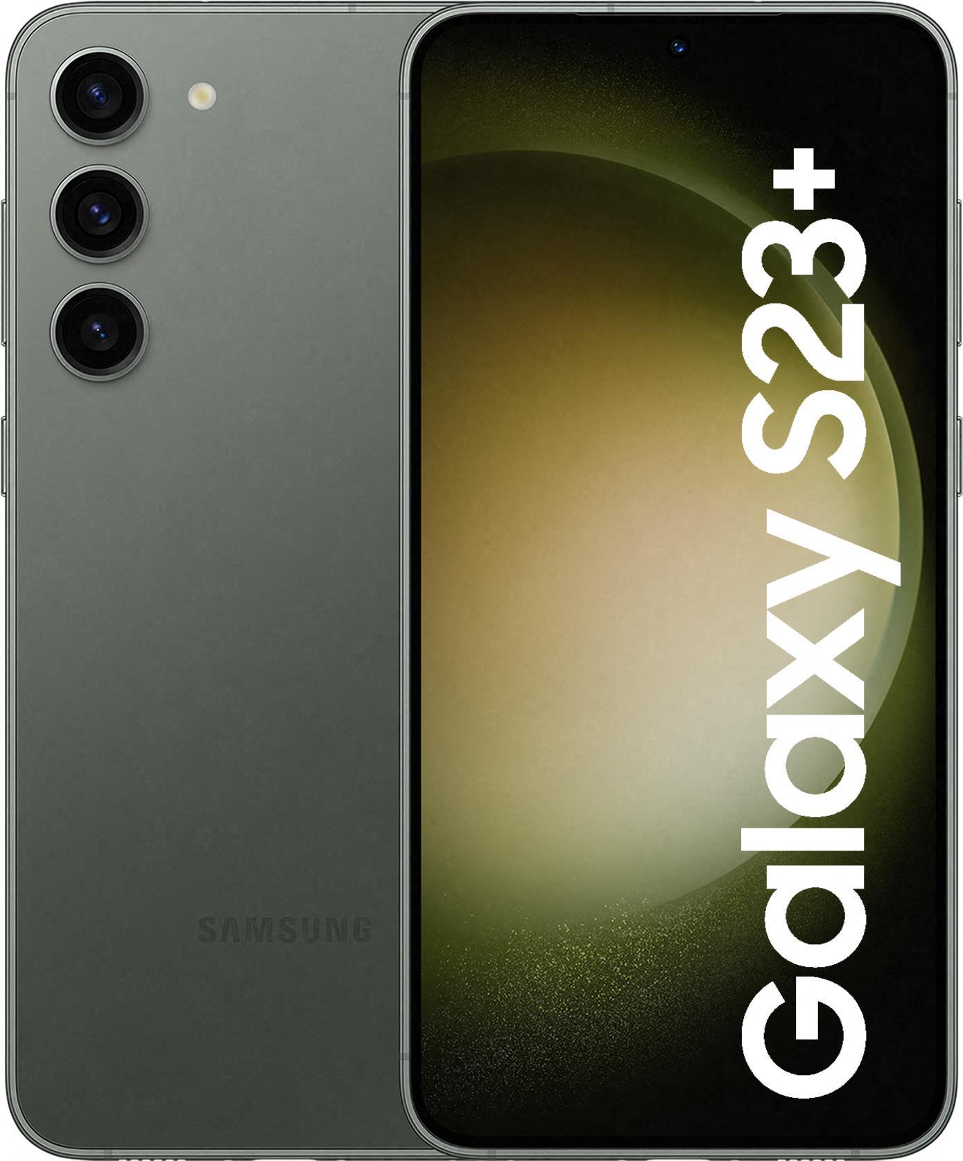 Samsung Galaxy S23+ - 5G Smartphone - Dual-SIM - RAM 8 GB / Interner Speicher 256 GB - OLED-Display - 6.6 - 2340 x 1080 Pixel (120 Hz) - Triple-Kamera 50 MP, 12 MP, 10 MP - front camera 12 MP - grün (SM-S916BZGDEUE)