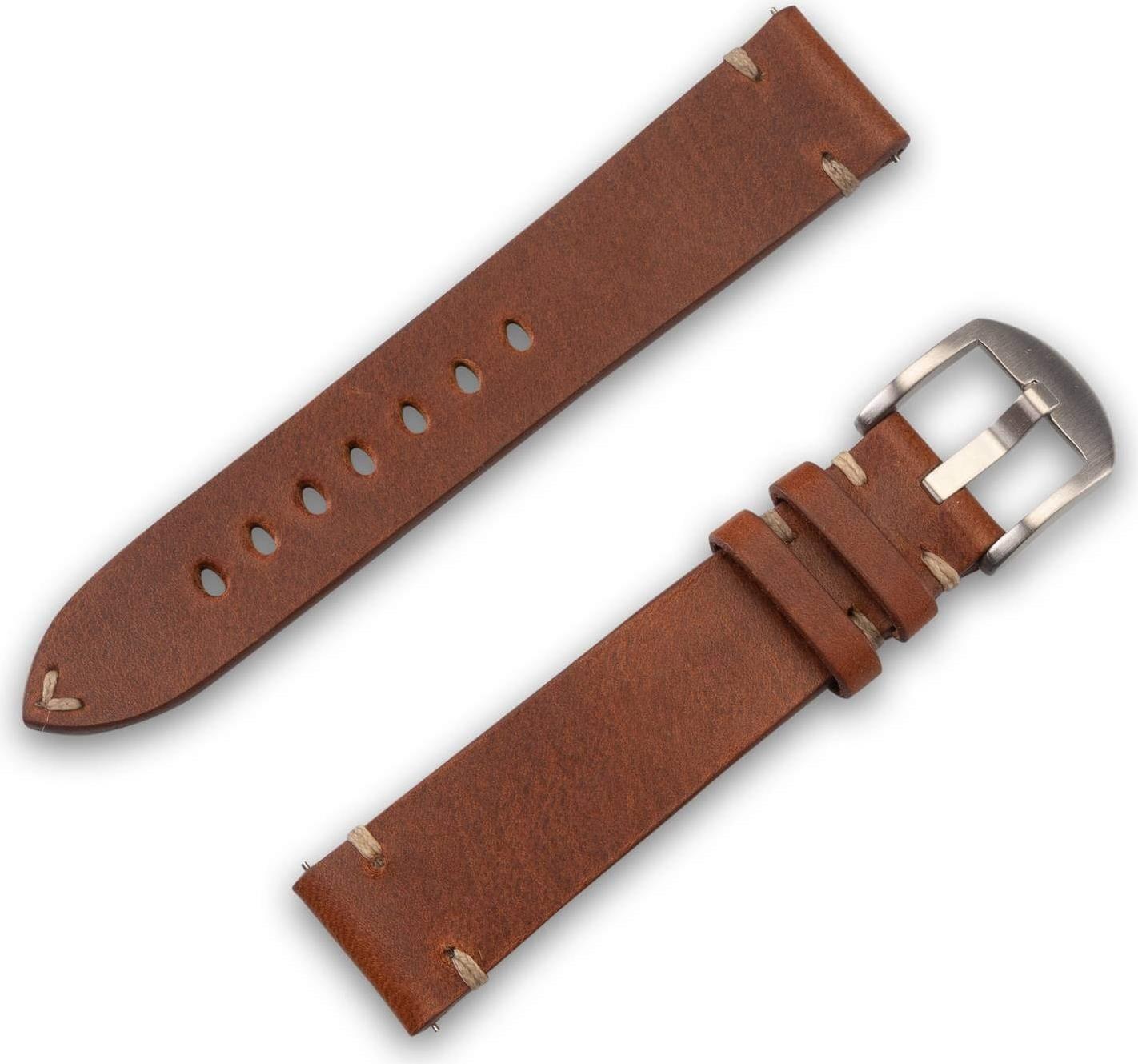 JT Berlin Watchband Alex II Vintage – Universal 20mm – braun – Edelstahl – M – 10845 (10845)