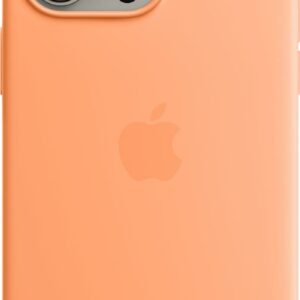 Apple - Hintere Abdeckung für Mobiltelefon - kompatibel mit MagSafe - Silikon - Orangensorbet - für iPhone 15 Pro Max (MT1W3ZM/A)