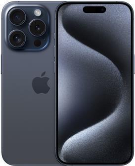 Apple iPhone 15 Pro - 5G Smartphone - Dual-SIM / Interner Speicher 256GB - OLED-Display - 6,1 - 2556 x 1179 Pixel (120 Hz) - Triple-Kamera 48 MP, 12 MP, 12 MP - front camera 12 MP - Blue Titanium (MTV63ZD/A)