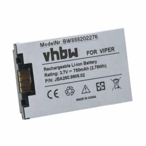 vhbw kompatibel mit Oelmann Viper LX7, LX8 Akku Li-Ion 750 mAh (3,7 V)