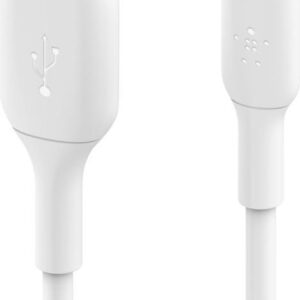 Belkin BOOST CHARGE - Lightning-Kabel - Lightning (M) bis USB (M) - 2 m - weiß - für Apple 10.5 iPad Pro, 12.9 iPad Pro (2nd generation), iPhone 11, 11 Pro, 11 Pro Max, 8, XR, XS, XS Max