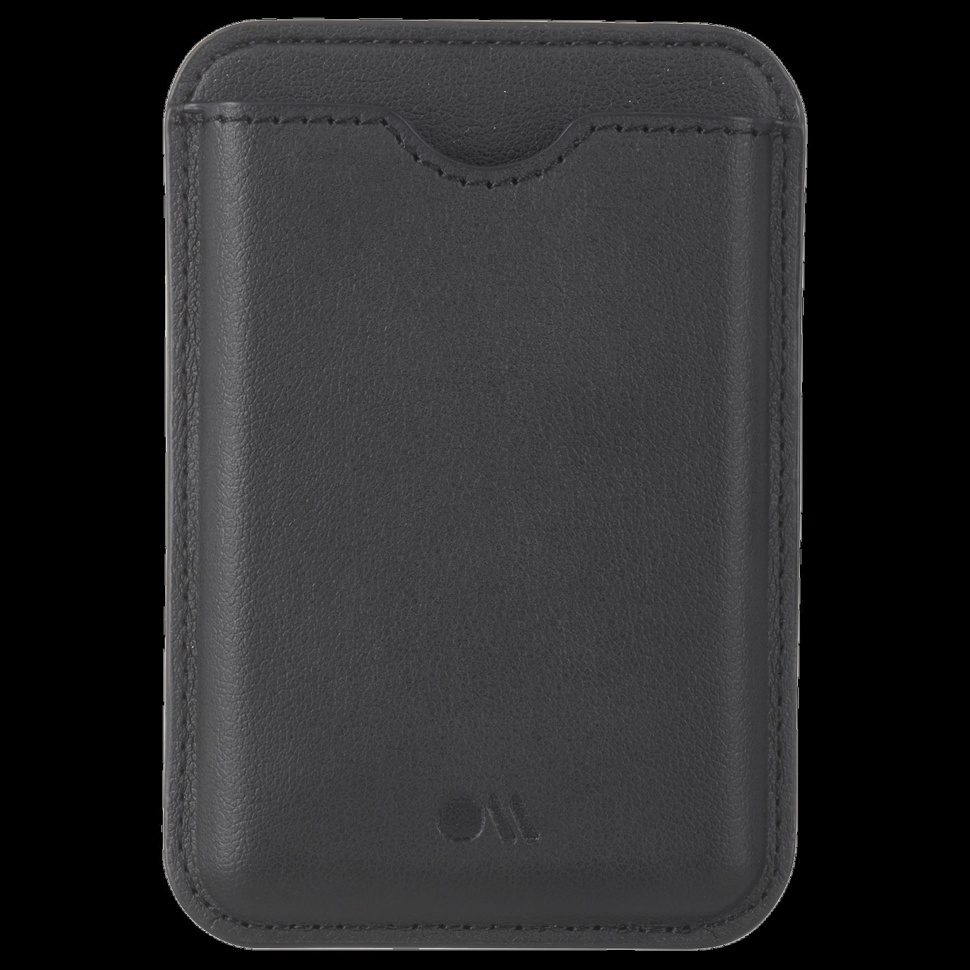 case-mate MagSafe Karten Leder Wallet – universal – schwarz (CM046312)