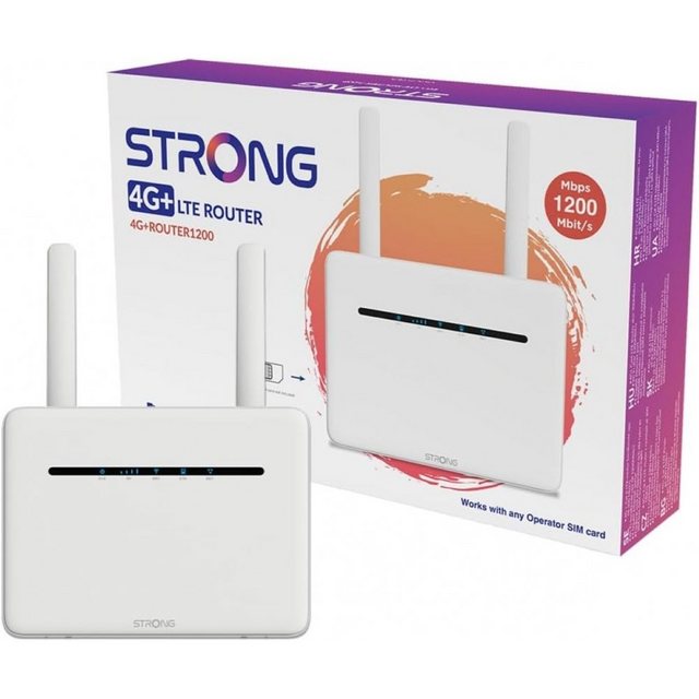 Strong 4G + Router LTE 1200 – LTE Router – weiss WLAN-Router