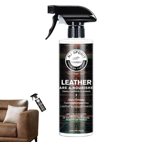 473ml Plastic Renovator For Car Interior Spare Parts Seat Leather Liquid Sprayable Leather Cleaner Fit For Furniture & Car Seats