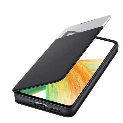 Samsung Smart S View Wallet EF-EA336 für Galaxy A33 5G, Schwarz