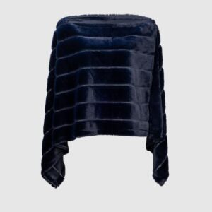 Webpelzponcho navy