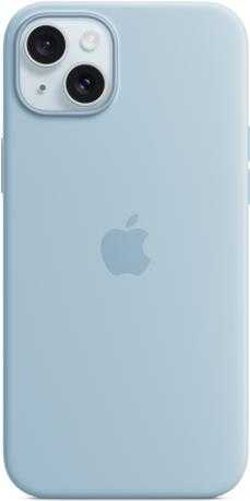 Apple iPhone 15 Plus Sil Case MagS Blue - iPhone 15 Plus Silicone Case with MagSafe - Light Blue (MWNH3ZM/A)