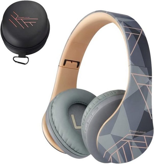 PowerLocus 40-mm-Neodym-Audiotreiber Headset (Erstklassiger Tragekomfort durch Memory-Schaumstoff-Ohrpolster mit Noise-Cancelling-Effekt., Unvergleichlicher Komfort, erstklassiger Sound und langlebige Qualität)