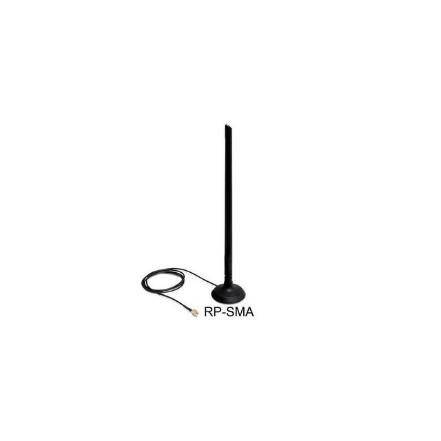 Delock WLAN 802.11 b/g/n Antenne RP-SMA 6,5 dBi omnidirektional… WLAN-Antenne