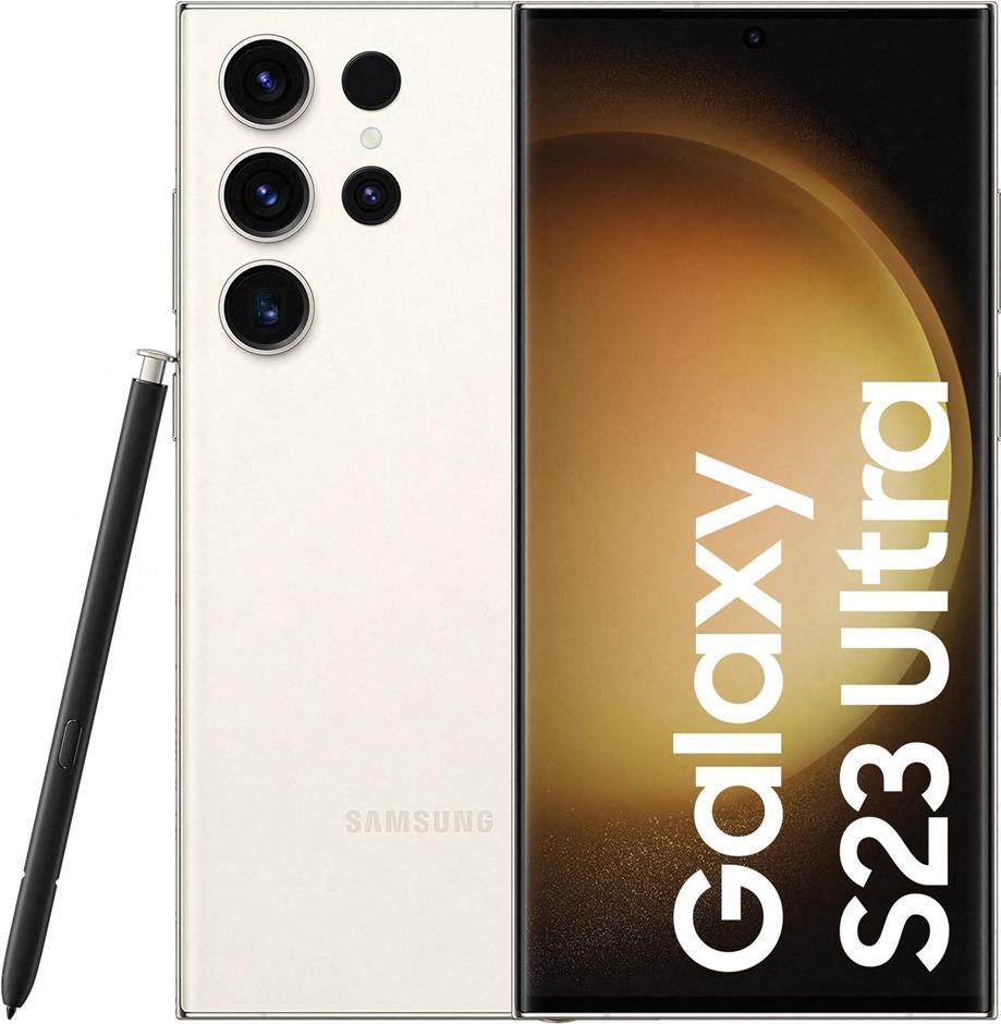 Samsung Galaxy S23 Ultra SM-S918B 17,3 cm (6.8 ) Triple SIM Android 13 5G USB Typ-C 12 GB 512 GB 5000 mAh Cremefarben (SM-S918BZEHEUE)
