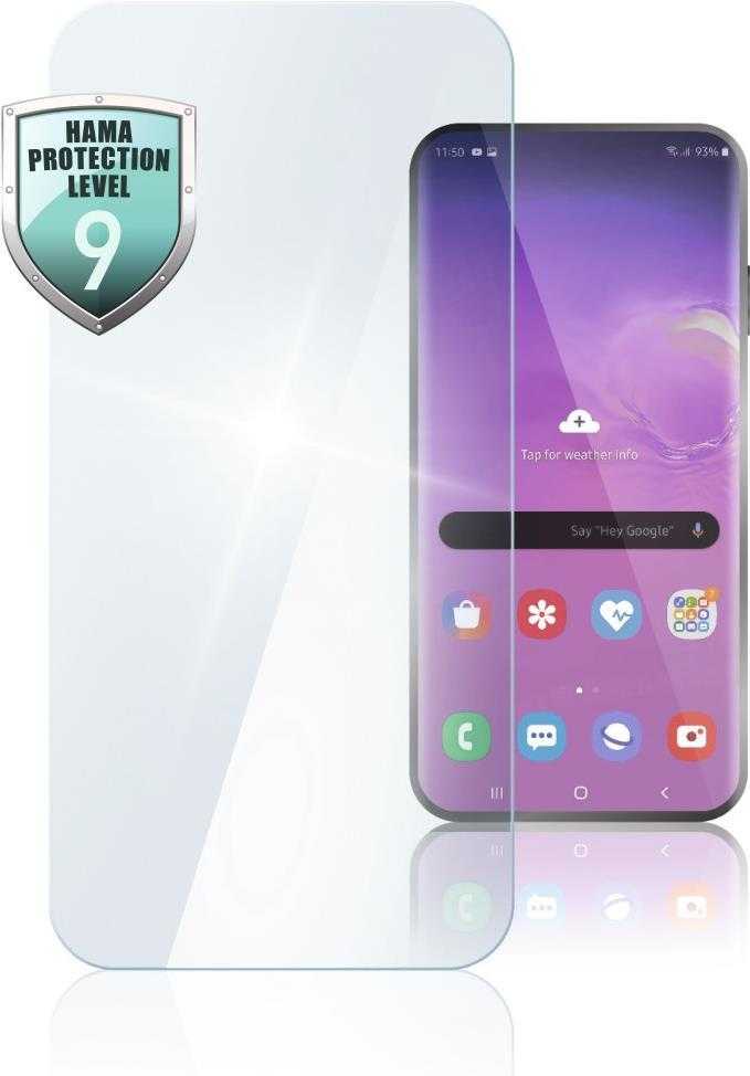 Hama Essential Line Premium Crystal Glass - Bildschirmschutz für Handy - durchsichtig - für Samsung Galaxy A20s (00188687)