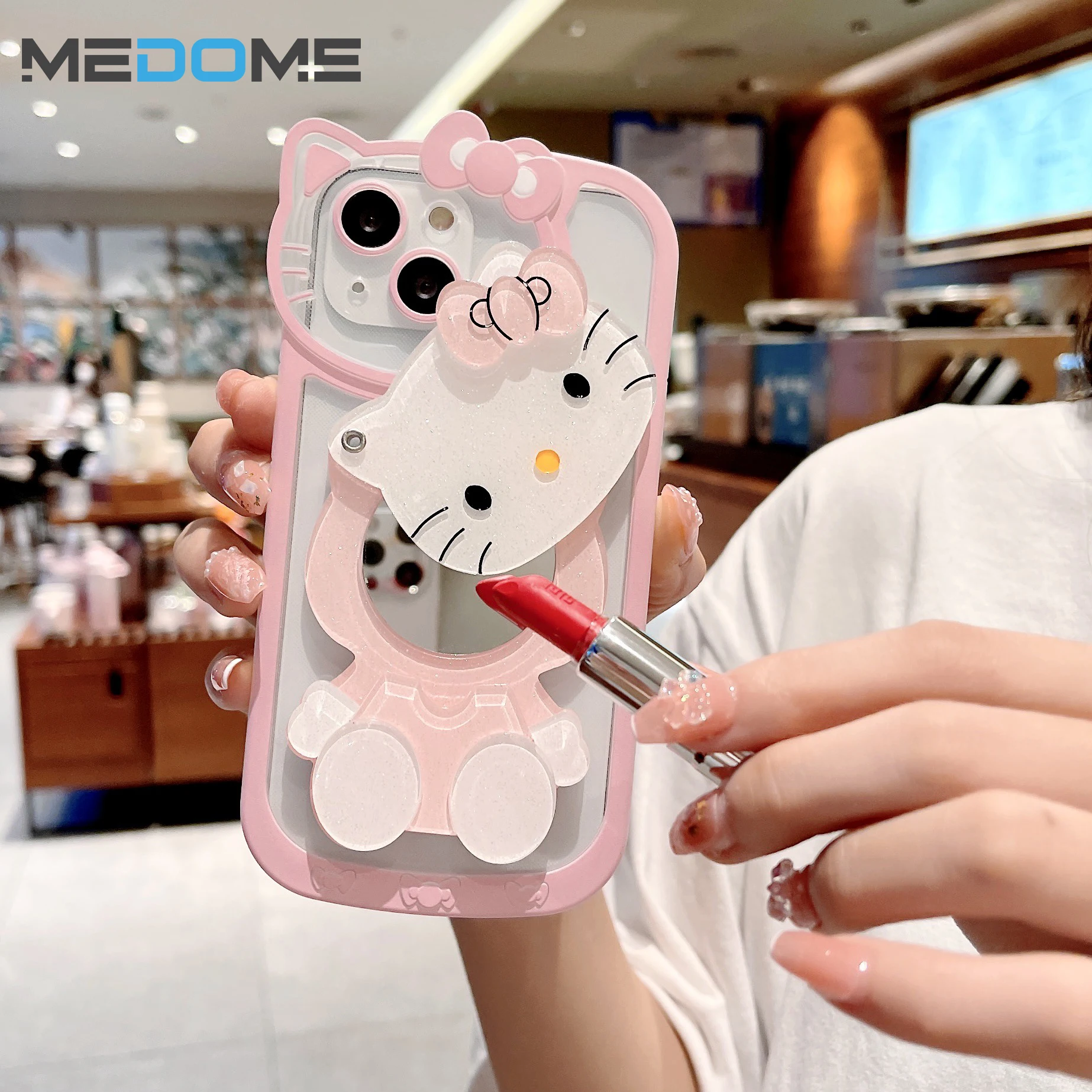 Medome 2023 New Hello Kitty Phone Case For Apple iPhone Case Mobile Phone Cover 13 Accessories For iPhone 14 Pro Max Case