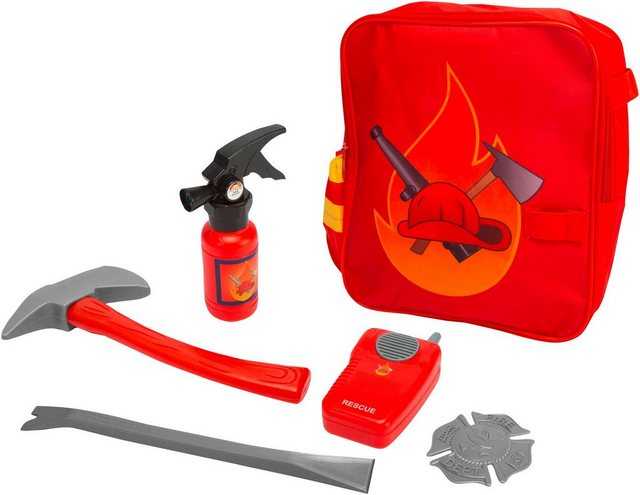 SIMBA Spielzeug-Axt Feuerwehr Rucksack Set