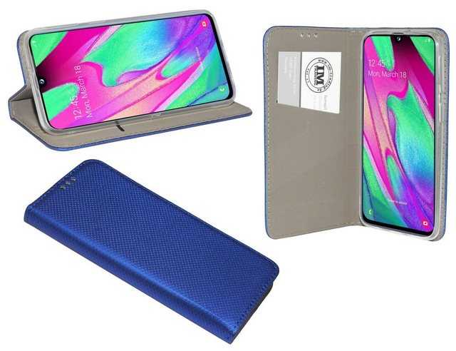cofi1453 Handytasche Buch Tasche “Smart” kompatibel mit SAMSUNG GALAXY A40 (A405F) Handy Hülle Etui Brieftasche Schutzhülle mit Standfunktion, Kartenfach
