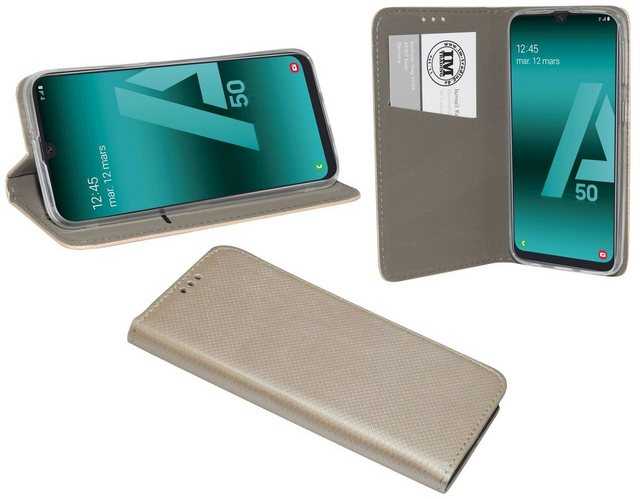 cofi1453 Handytasche Buch Tasche “Smart” kompatibel mit SAMSUNG GALAXY A50 (A505F) Handy Hülle Etui Brieftasche Schutzhülle mit Standfunktion, Kartenfach