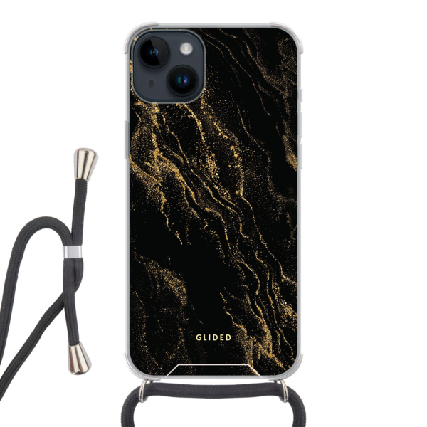 Black Marble - iPhone 14 Plus Handyhülle - Biologisch Abbaubar