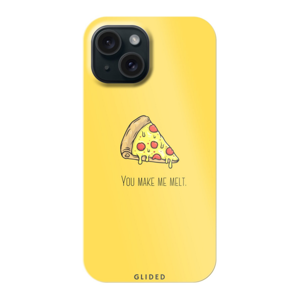 Flirty Pizza - iPhone 15 Handyhülle - Biologisch Abbaubar