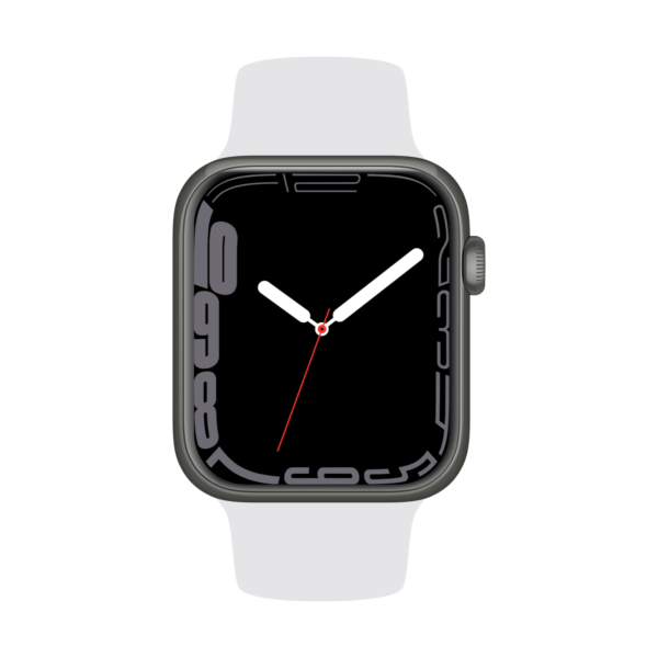 Apple Watch (Series 7) Edelstahl 45 mm GPS - Graphit (Zustand: Gut)