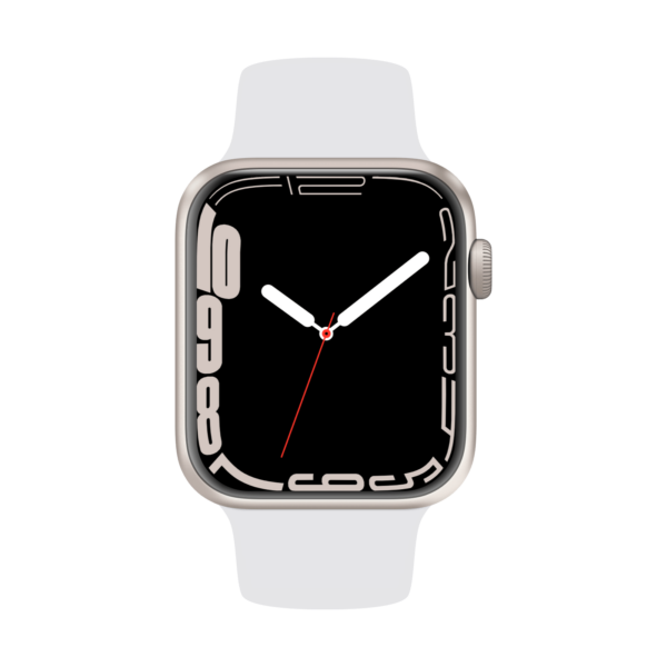 Apple Watch (Series 9) Aluminium 45 mm GPS - Polarstern (Zustand: Gut)