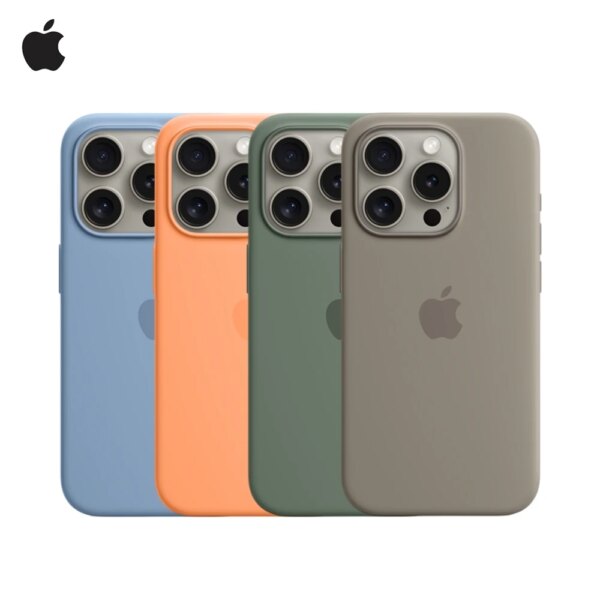 Original Apple Magsafe Liquid Silicone Magnetic Case For iPhone 15 Pro Max Plus Case Wireless