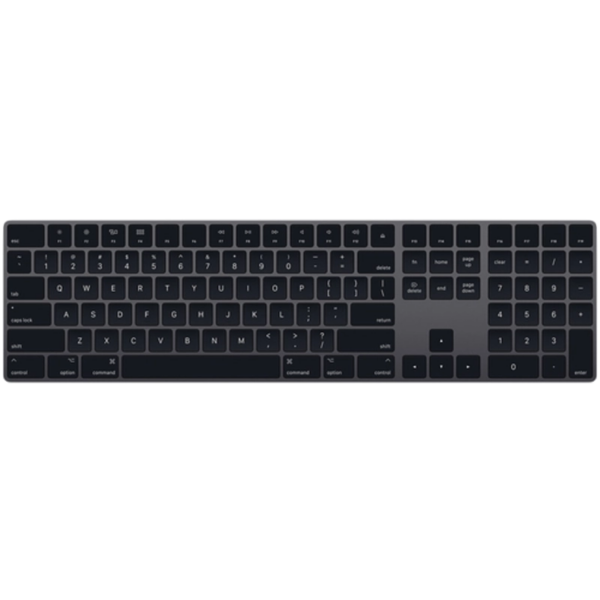 Apple Magic Keyboard mit Ziffernblock – English USA – Space Grau (Zustand: Gut)