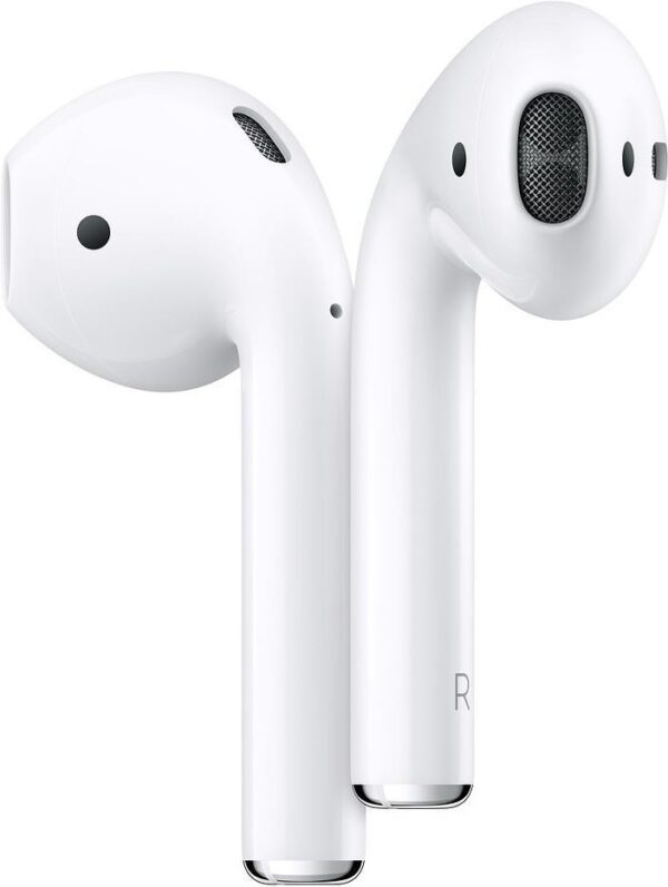 Apple AirPods mit Ladehülle - 2te Generation - Funk-Kopfhörer mit Mikrofon (MV7N2ZM/A)