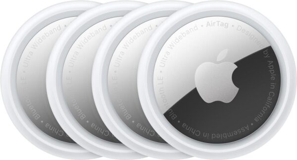 Apple AirTag (4er Pack) - Anti-Verlust Bluetooth-Tag für iPhone/iPad/iPod (MX542ZM/A)