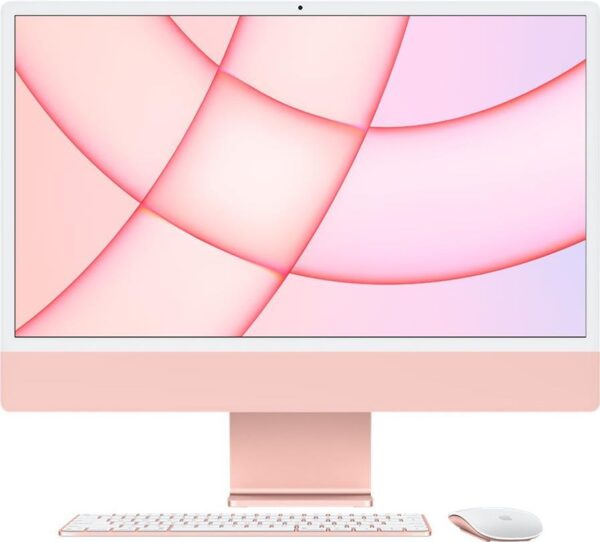 Apple iMac with 4.5K Retina display - All-in-One (Komplettlösung) - M1 - RAM 8 GB - SSD 256 GB - M1 7-core GPU - WLAN: Bluetooth 5.0, 802.11a/b/g/n/ac/ax - macOS Big Sur 11.0 - Monitor: LED 61 cm (24) 4480 x 2520 (4.5K) - Tastatur: Deutsch