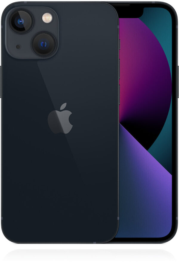 Apple iPhone 13 - Smartphone - Dual-SIM - 5G NR - 128GB - 6.1 - 2532 x 1170 Pixel (460 ppi (Pixel pro )) - Super Retina XDR Display - 2 x Rückkamera 12 MP Frontkamera - Midnight (MLPF3ZD/A)