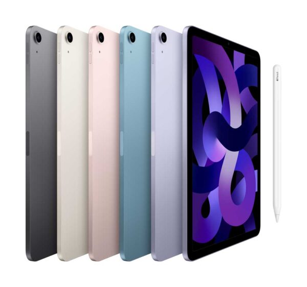 Apple 10.9  iPad Air Wi-Fi - 5. Generation - Tablet - 64GB - 27,7 cm (10.9) IPS (2360 x 1640) - Starlight (MM9F3FD/A)