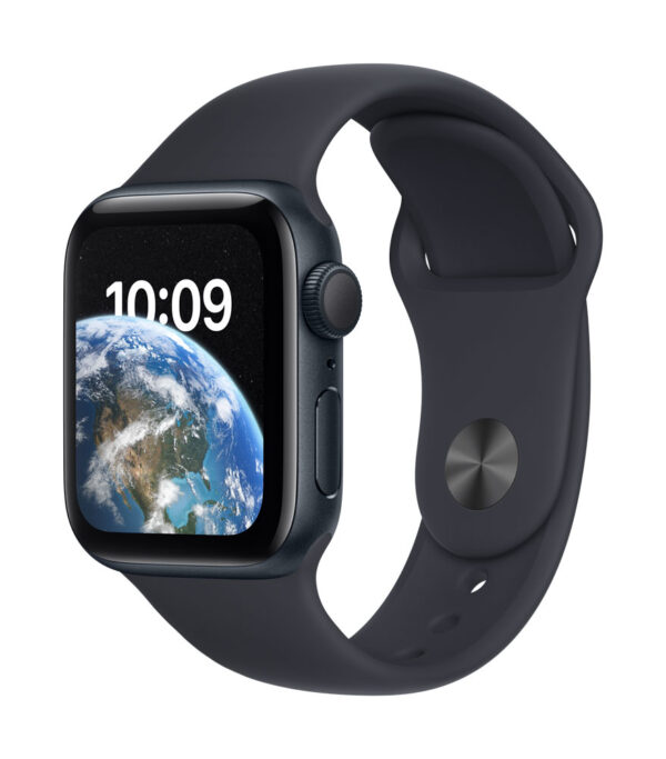 APPLE Watch SE GPS 40mm Midnight Aluminium Case with Midnight Sport Band - Regular (MNJT3FD/A)