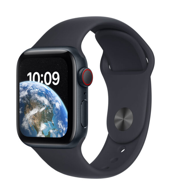 APPLE Watch SE GPS + Cellular 40mm Midnight Aluminium Case with Midnight Sport Band - Regular (MNPL3FD/A)