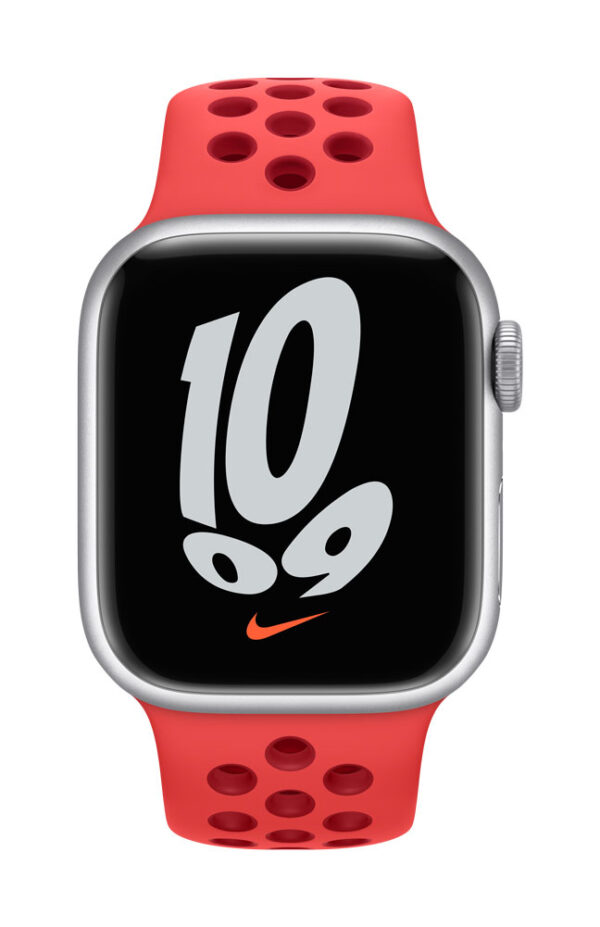 APPLE 41mm Bright Crimson/Gym Red Nike Sport Band (MPGW3ZM/A)