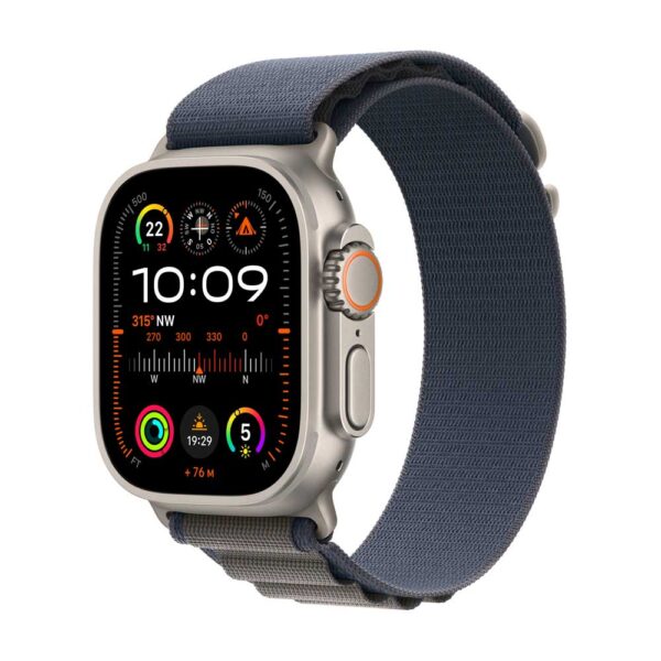 AppleWatch Ultra 2 Titanium Cellular 49mm (Alpine Loop blau) Small (MREK3FD/A)