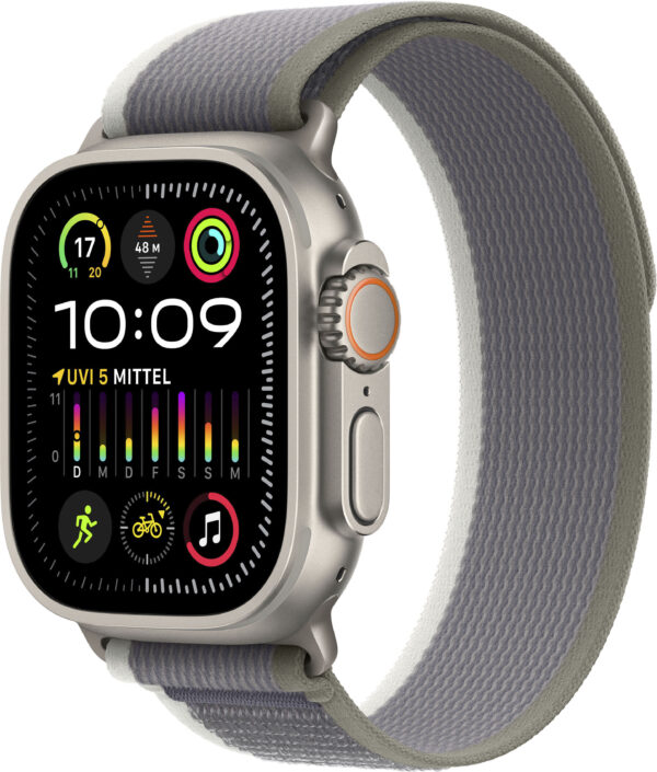 Apple Smartwatch »Watch Ultra 2 Titanium«, (4,9 cm / 1,92 Zoll), Watch OS 10, 64 GB, Trail Loop)