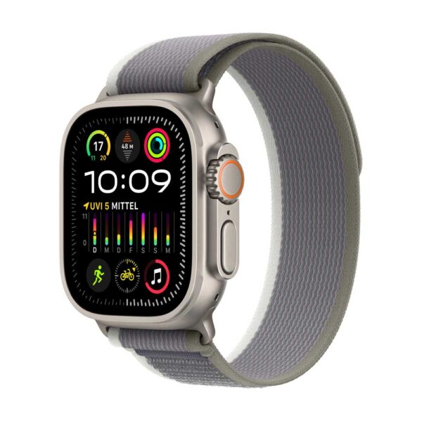 AppleWatch Ultra 2 Titanium Cellular 49mm (Trail Loop grün/grau) S/M (MRF33FD/A)