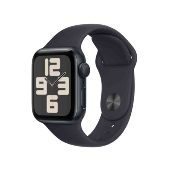 Apple Watch SE (GPS) - 40 mm - Midnight Aluminium - intelligente Uhr mit Sportband - Flouroelastomer - Midnight - Bandgröße: M/L - 32GB - Wi-Fi, Bluetooth - 26,4 g (MR9Y3QF/A)