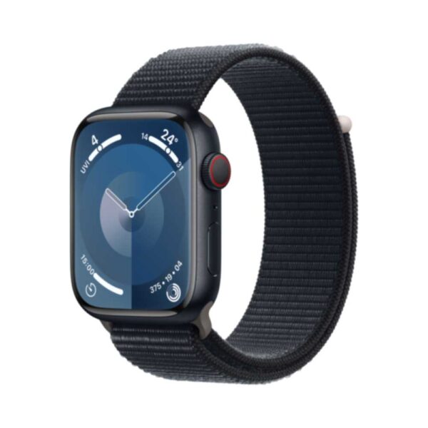 APPLE Watch Series 9 GPS + Cellular 45mm Midnight Aluminium Case with Midnight Sport Loop (MRMF3QF/A)