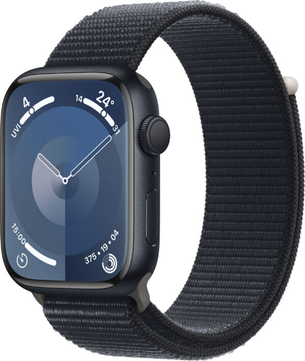 Apple Smartwatch »Watch Series 9 Aluminium«, (4,5 cm / 1,77 Zoll), Watch OS 10, Sport Loop)