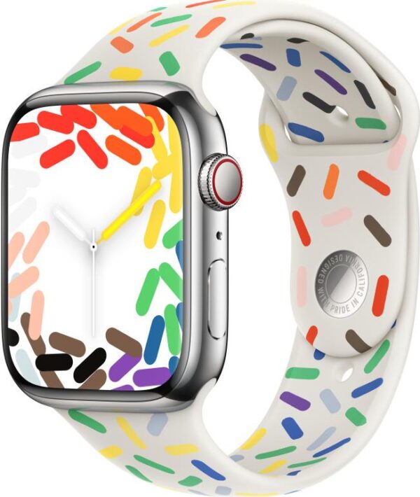 Apple - Pride Edition - Uhrarmband für Smartwatch - 45 mm - M/L (für Handgelenke 160 - 210 mm) (MUQ43ZM/A)