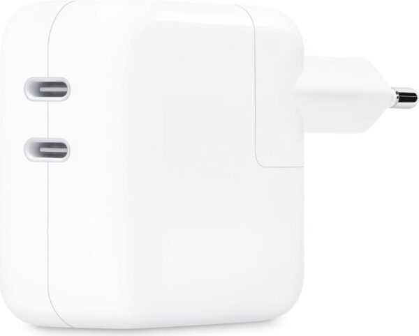 Apple - Netzteil - 35 Watt - 2 Ausgabeanschlussstellen (24 pin USB-C) (MW2K3ZM/A)