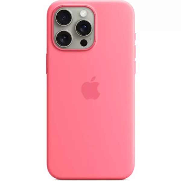 Apple iPhone 15 Max Sil Case MagS Pink - iPhone 15 Pro Max Silicone Case with MagSafe - Pink (MWNN3ZM/A) (B-Ware)