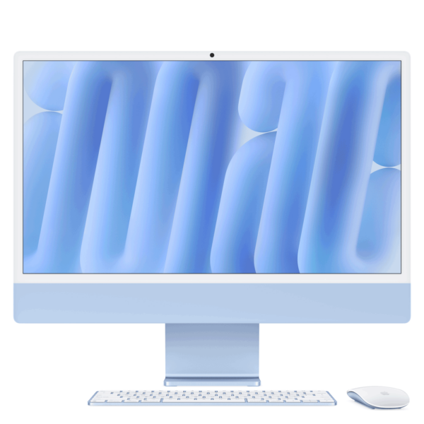 Apple 24-inch iMac with Retina 4.5K display: M4 chip with 8-core CPU and 8-core GPU, 16GB, 256GB SSD - Blue (MWUF3D/A)