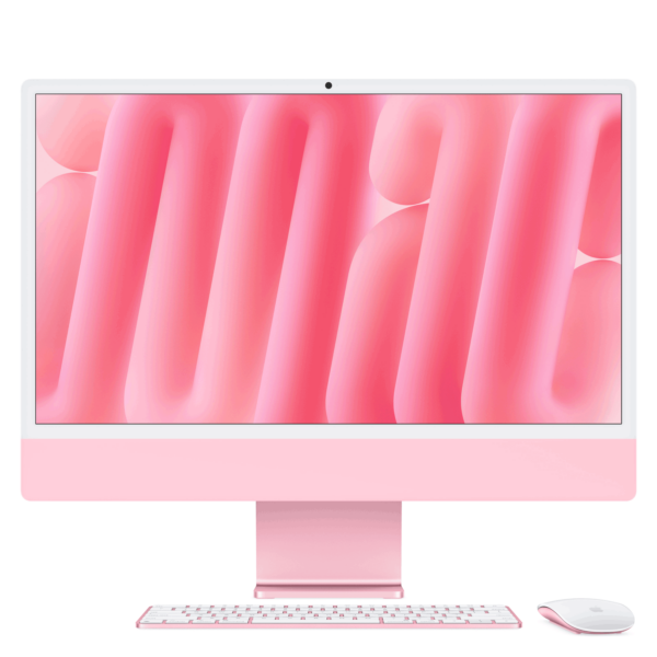 Apple 24-inch iMac with Retina 4.5K display: M4 chip with 10-core CPU and 10-core GPU, 16GB, 512GB SSD - Pink (MWV53D/A)