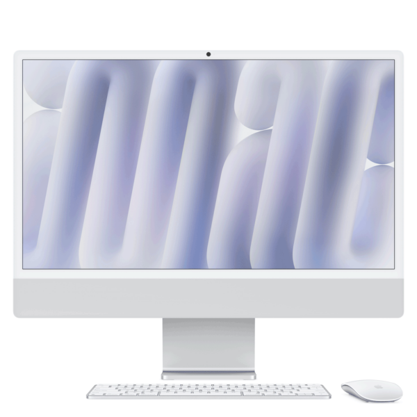 Apple 61,00cm (24)  iMac with Retina 4.5K display: M4 chip with 10-core CPU and 10-core GPU, 24GB, 512GB SSD - Silver (MCR24D/A)